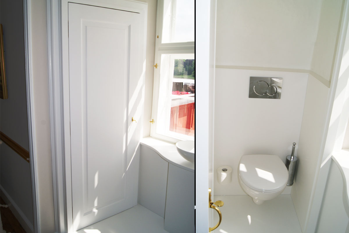 Corian badeværelser på tranekær slot